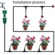 thumbnail image 4 of Dispositivo de riego por goteo para bricolaje, humidificación de jardinería, enfriamiento, sistema de riego por goteo automático, 4 of 4