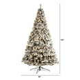 thumbnail image 3 of Nearly Natural 10ft. Flocked West Virginia Fir Artificial Christmas Tree with 800 Clear LED Lights and 1680 Tips, 3 of 11