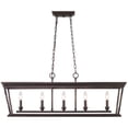 thumbnail image 3 of Beaumont Lane 5 Light Steel Island Pendant in Etruscan Bronze, 3 of 4
