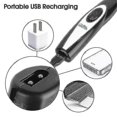 thumbnail image 4 of Cortauñas para perros, cortadora de pelo profesional para pies de mascotas, tijeras para crecimiento de perros, cortadora de pelo para orejas y ojos recargable por Usb, 4 of 5