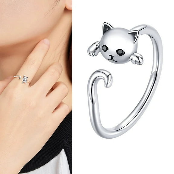 925 Sterling Silver Open Adjustable Rings for Women & Girls. Wedding, Engagement, Anniversary or Gift Rings