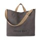 thumbnail image 2 of Bolso de mano Huwzder para mujer, lona gris, 44 x 38 x 14 cm, 0,5 kg, 2 of 7