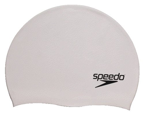 Charcoal Speedo Elastomeric Silicone 'Thrills and Chills' Swim Cap 