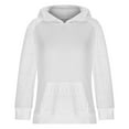 thumbnail image 5 of Drses Women's Contrast Lace Long Raglan Sleeve Stretch Kangaroo Pockets Hoodie Sweatshirts, 5 of 9