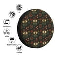 thumbnail image 4 of Honeii Boho Owl Print Tire Covers, Waterproof Anti-UV Sun Snow Rain Tire Covers for Trailers, RV, Camper, SUV, Truck-15 inch, 4 of 6