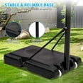 thumbnail image 4 of Portable Basketball Hoop System 5.2-10.0ft Adjustable for Kids/Youth, Pe Frame, Shatterproof PVC Board, Rust-Resistant Steel Rods, Easy Installation & Mobility with Two Wheels, 4 of 7