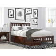 thumbnail image 2 of AFI Tahoe Wood Full Platform Bed with Footboard and 2 Drawers in Walnut, 2 of 6