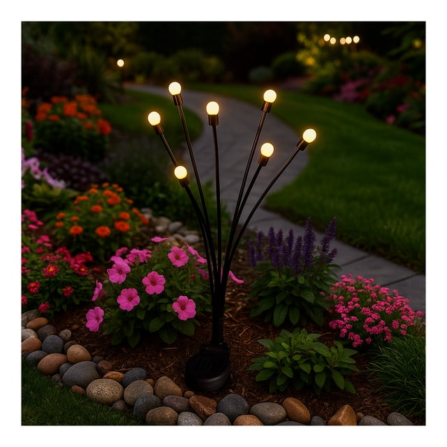 Mainstays Solar LED Fireflies Stake Light - Warm White