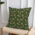 thumbnail image 6 of Throw Pillow Covers, Capybara Orange Soft Square Pillow Cases with Invisible Zipper for Couch Bed Sofa, Farmhouse Fall Home Decor 18"x18", 6 of 7