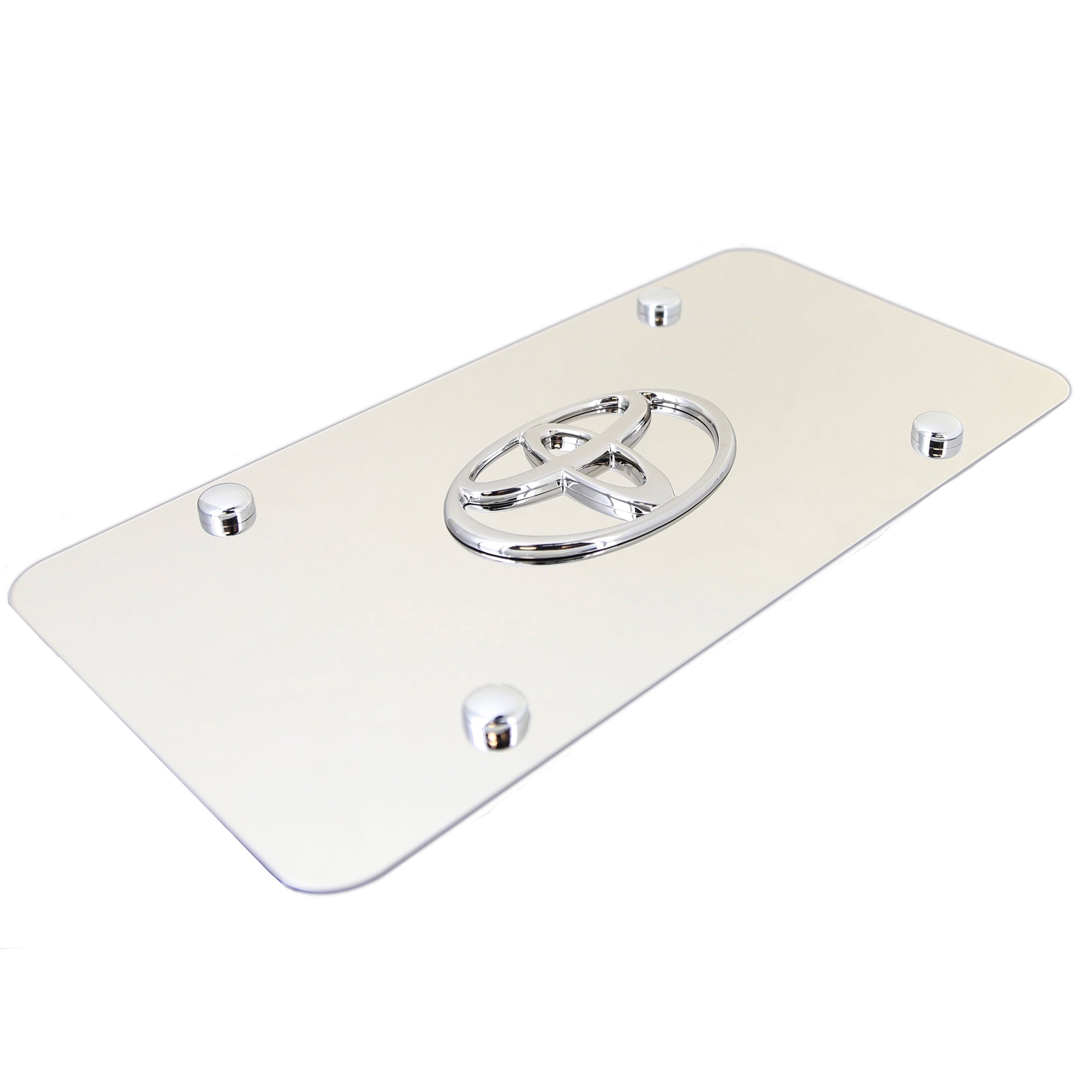 Toyota 3-D Chrome Logo License Plate