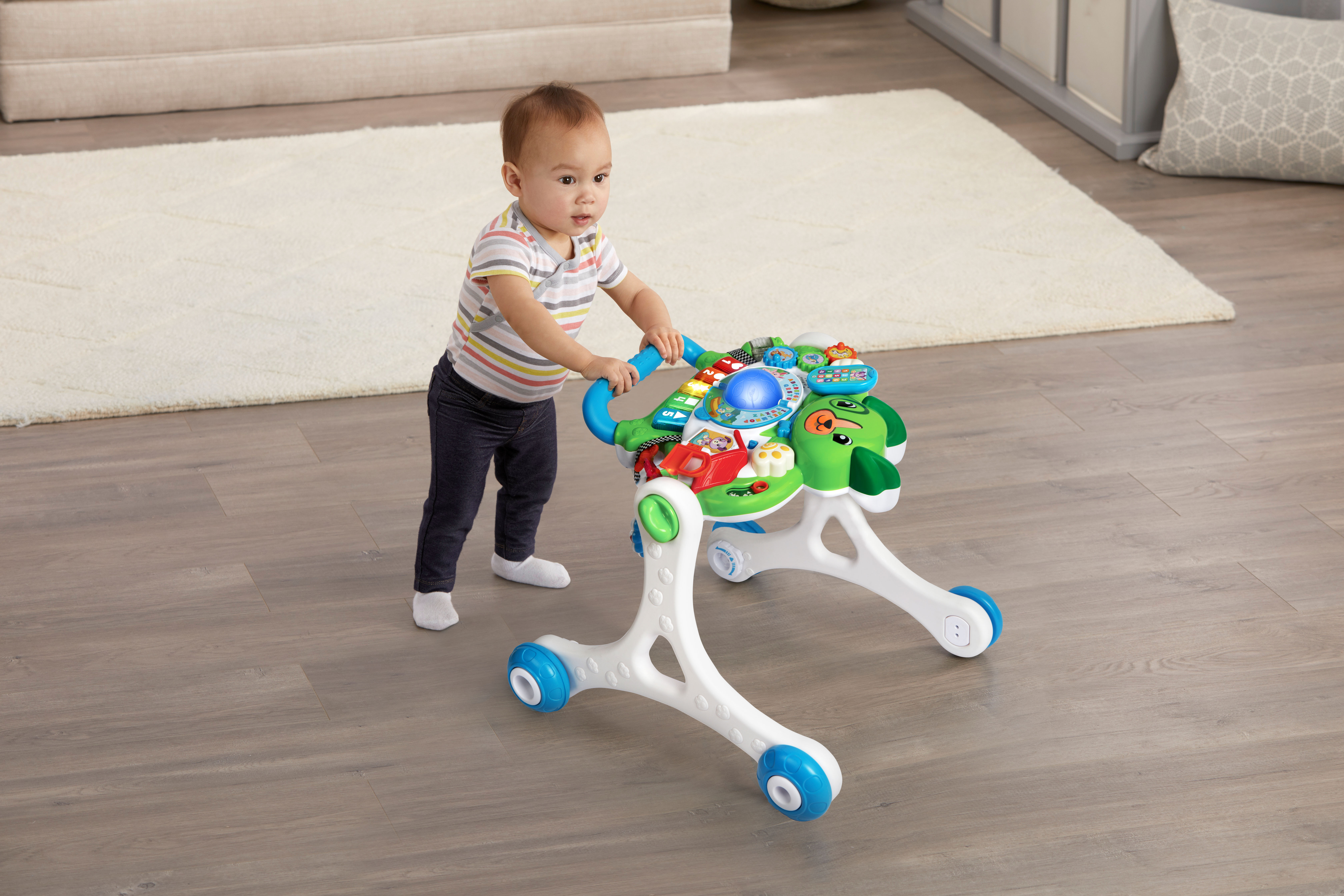 Scout's 3-in-1 Get Up and Go Walker, Baby Gym, Floor Play Toy, Green - image 10 of 11