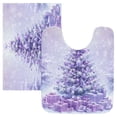 thumbnail image 3 of Ryvnso A Beautiful Christmas Tree Bathroom Shaggy Rugs Toilet U Shape Mat Soft Contour Rug 20"x24", 3 of 9