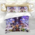 thumbnail image 5 of The Kingdom Hearts-themed Bed Sheet Set Three Piece Set Comfortable And Skin Friendly Unique Design Home Decor Gifts For Family Friends fans54x79Inches（135cm*200cm）, 5 of 6
