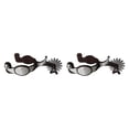 thumbnail image 1 of 2x Western Cowboy Spur Spur -Rust Decorativo Diseño antiguo decorativo Estado de botas de caballos para equipos Competencia, 1 of 8