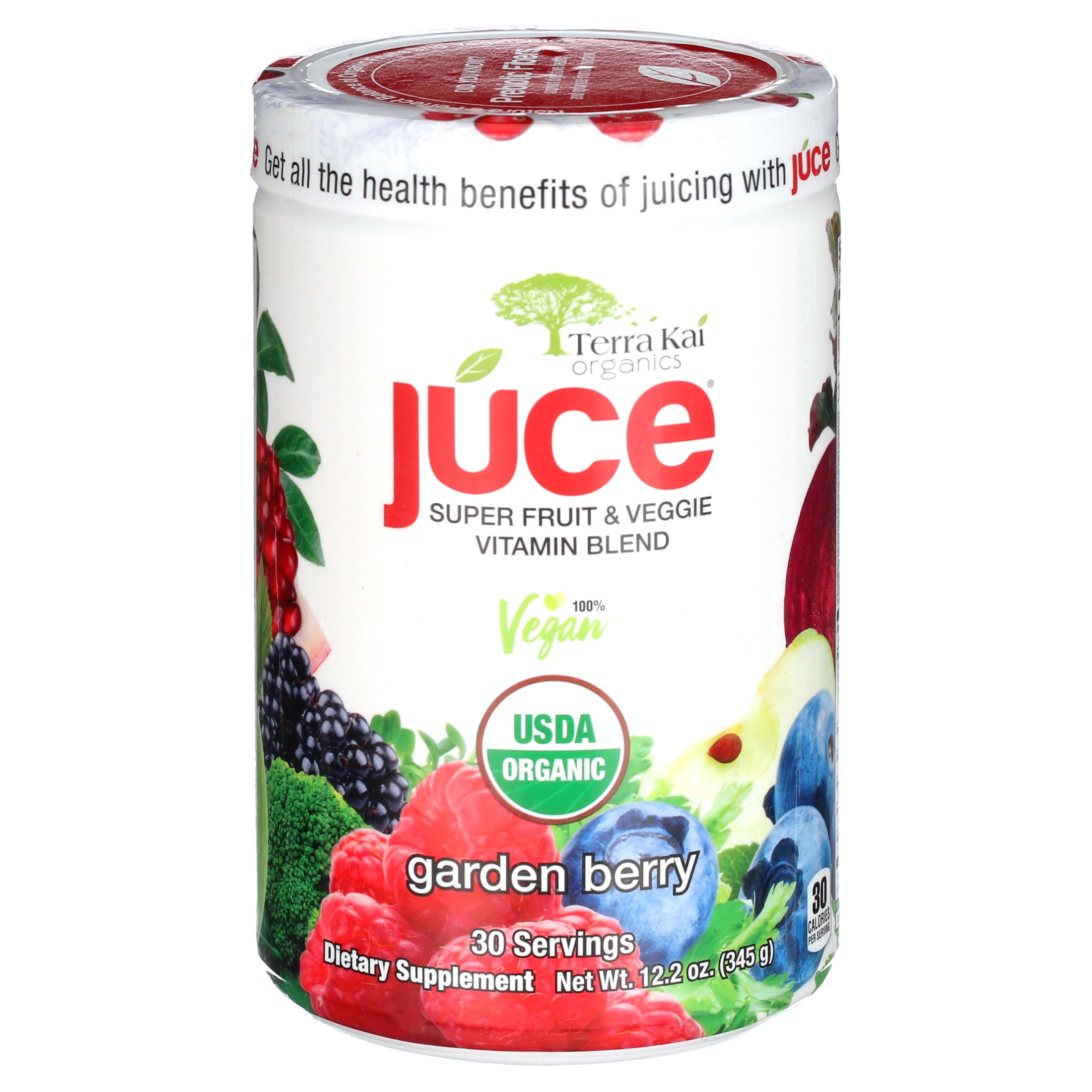 Terra Kai USDA Organic Juce Super Fruit & Veggie Powder, 12.2 Ounces