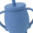 thumbnail image 4 of 230ml Toddler Cups Silicone Training Sippy Cups with Straw Lid Non Slip Handles Spill Proof Trainer Cup for Baby Toddler Infant Dark Blue, 4 of 4