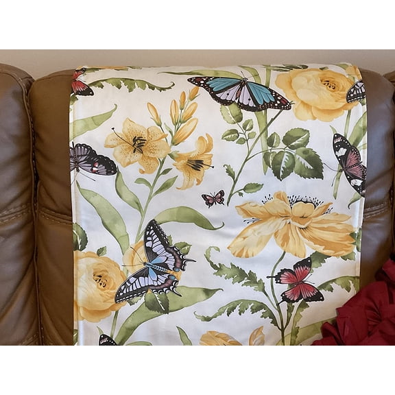 Headrest Cover for furniture slipcover furniture protectors recliners chairs sofas loveseats theater chairs office chairs RVs housewarming gifts butterflies.