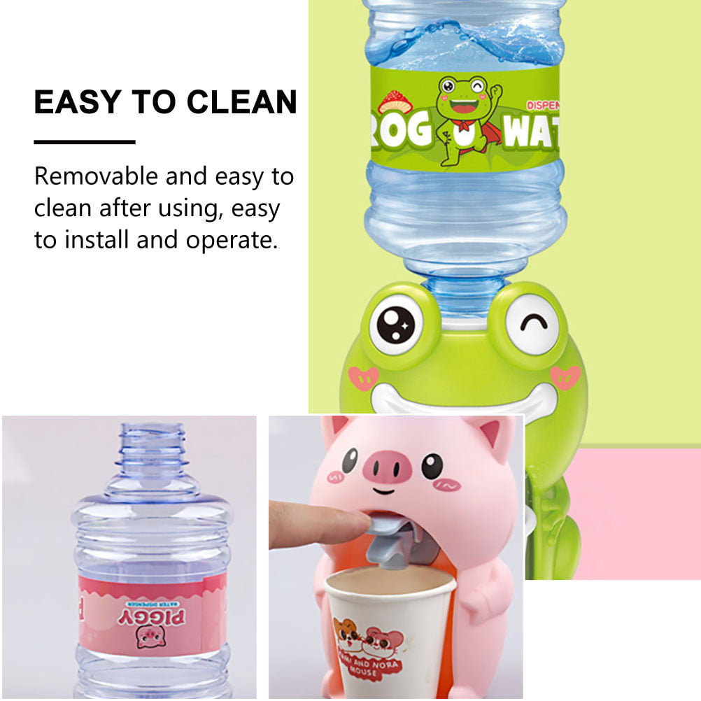Cute Water Dispenser bottle Mini Fountain Cartoon Water Dispenser for Adult  Children kids water bottle plastic water bottle For Order and…