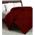 thumbnail image 2 of D.N.G. BEDDINGS 3 Piece Luxury Diamond Pattern Comforter Set, Premium Super Soft, 800 Thread Count, 100% Egyptian Cotton, Super King Size, Solid Burgundy Color, 2 of 8