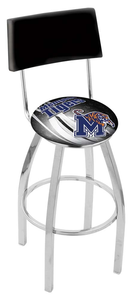Memphis 25 Inch L8c4 Chrome With Back Bar Stool Com