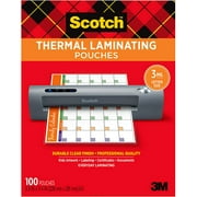 Scotch Thermal Laminating Pouches, 100-Pack, 8.9 x 11.4 Inches, Letter Size Sheets (TP3854-100)