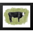 thumbnail image 2 of Popp, Grace 24x20 Black Modern Framed Museum Art Print Titled - Hereford Graze I, 2 of 5