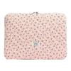 Floral Laptop Sleeve Quilted Laptop Case For 15 Inch Laptop Tablet Decor Bag (pink)