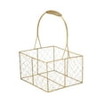 thumbnail image 3 of Girl Flower Basket With Handheld Golden Crafts Basket Flower Bundle for Wedding Christmas Theme Party, 3 of 11