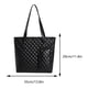 thumbnail image 1 of Bolso de hombro acolchado de cuero PU para mujer, 2 uds., bolso cruzado, bolso de mano (negro), 1 of 7