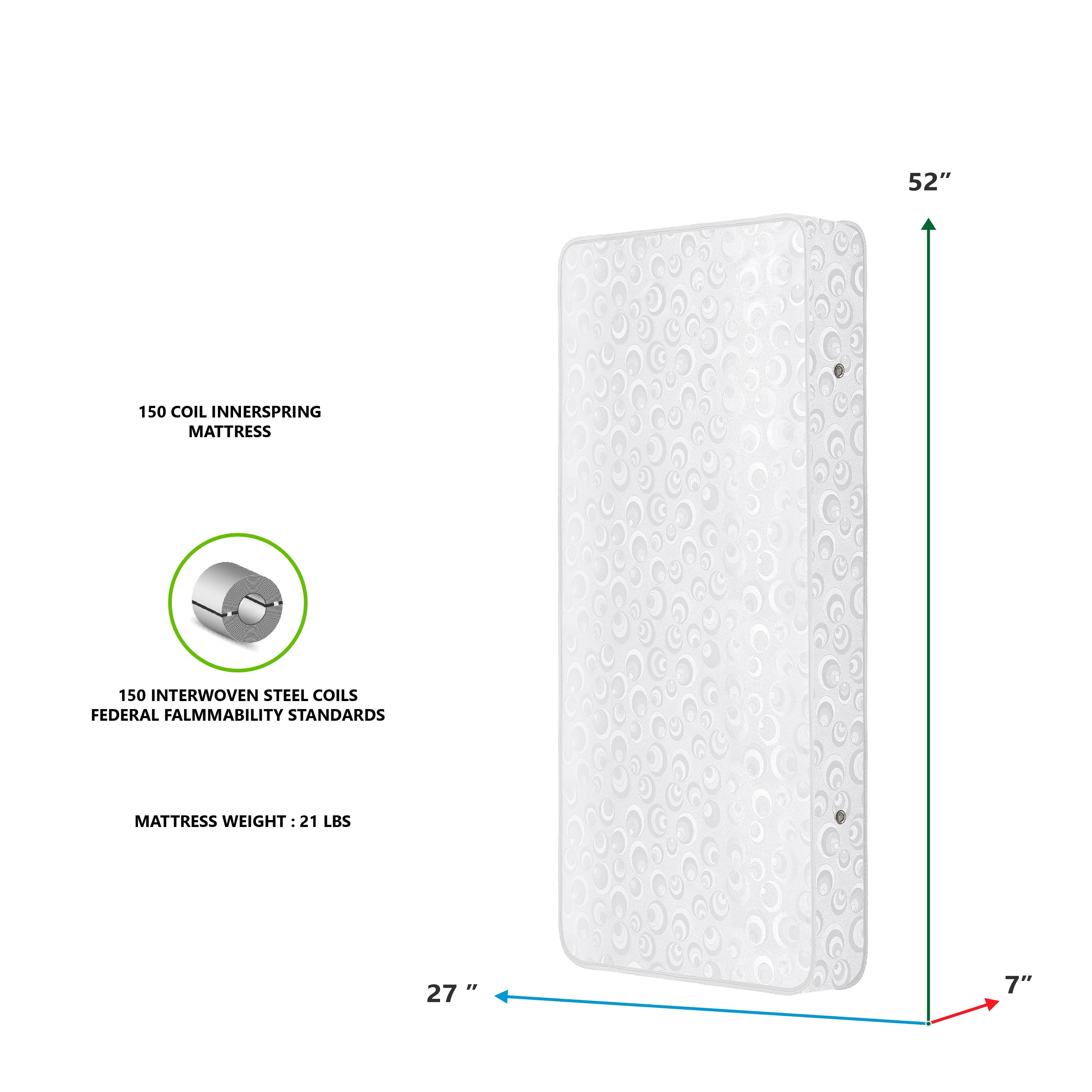 Evolur Dream On Me, 182 Ultra Coil Inner Spring Standard Crib & Toddler Mattress