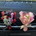 thumbnail image 7 of Pebbuoy Car Air Freshener Vent Clip Mini Dried Flower Bouquet Auto Aromatherapy Car Essential Oil Diffuser Outlet Decor, 7 of 7
