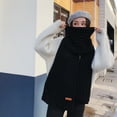 thumbnail image 4 of Women's Shawl, Winter Warm Large Scarf, Woolen Scarf, Thickened Black, 4 of 4