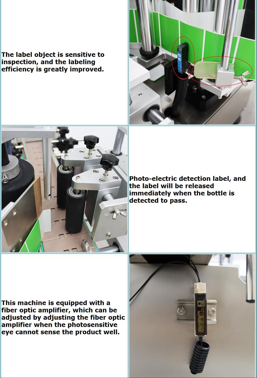 Conveyor Round Bottle High Speed Marking Labeling Machine Automatic Round Bottle Label Applicator Desktop Labeler Maker with Emergency Stop Switch and Touch Screen 110V 20-30PCS/min