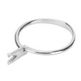 thumbnail image 4 of Ring Base, Short Blank Ring Base Lightweight Four Claws  For DIY Crafts Silver, 4 of 8