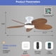 thumbnail image 5 of Ventilador de techo Kviflon Tropical 114 cm con control remoto de luces, 5 of 9