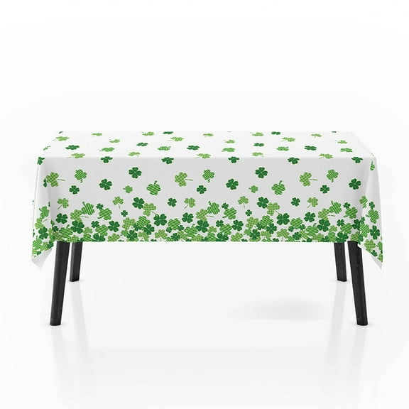 JOGZMZ St. Patrick's Day Tablecloths 54x72 Inch, Irish Day Table Flag St. Patrick's Day Decoration Table Flag