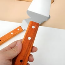 ACDANC Pie Server Stainless Steel Pie Spatula Wood Handle Pizza Server Metal Pie Cutter Slicer Flatware Cake Pie and Pastry Servers for Kitchen