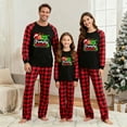 thumbnail image 5 of Xdegoge Christmas Family Pajamas Matching Sets 2 Piece Raglan Long Sleeve Graphic Tops and Pants Set Holiday Party Xmas Outfits Women's Christmas Pajamas His and Hers Pajamas, 5 of 5
