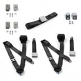 thumbnail image 1 of Jeep Jeepster 1966-1973 Avion 3 Points Noir Rétractable Ceinture de Sécurité Kit avec Bracketry - 3 Ceintures, 1 of 1