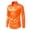 Orange, variant on Azrian Long Sleeve with Turn-down Collar and Button Shirt for Men,Men Casual Fashion Whole Colored Turn-down Collar Button Long Sleeve Shirt Blouse