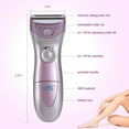 thumbnail image 3 of Triani Women Shaver for Grooming Electric Cordless Waterproof [Wet Dry] Personal Razor Remover Shavers & Trimmer Kit for Ladys Legs Face Facial Hair Bikini Area Armpit Body, 3 of 7