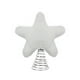 thumbnail image 1 of Estrella de Corona del Árbol de Navidad | Diseño de cinco puntas de peluche suave | Lana, plástico y metal elegantes | Ajuste perfecto para la copa del árbol | Decoración navideña versátil para, 1 of 2