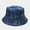 Blue, variant on Kiplyki Fisherman Hat Unisex Men Women Printing Sun Hat Outing Two-sided Bucket Caps
