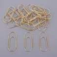 thumbnail image 2 of Yunhgft 20Pack/set Large Metal Paper Clips Jumbo Bookmark Stationery Paperclips gold, 2 of 9