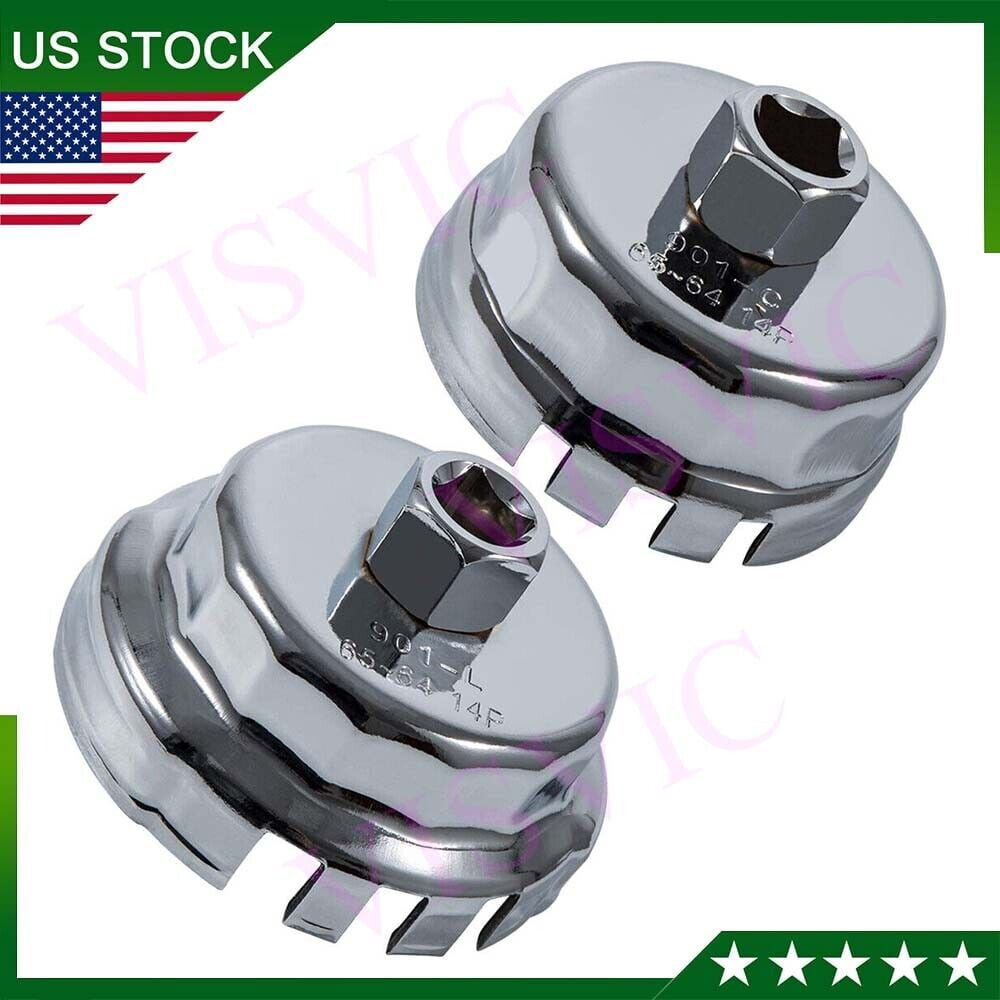 2pc Steel Oil Filter Wrench Tool for Toyota,Lexus,Scion 1.8L,2.0L-5.7L