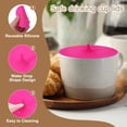 thumbnail image 3 of 3Pcs Tapas de Taza de Silicona, Tapas Universales en Forma de Gota de 3.94" Reutilizables para Bebidas Calientes y Frías para Tazas de Té, Tazas de Café, Rojo Rosa, 3 of 7