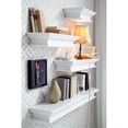thumbnail image 6 of Beaumont Lane Modern Wood Extra Long Floating Wall Shelf in Pure White, Assembled, 6 of 7