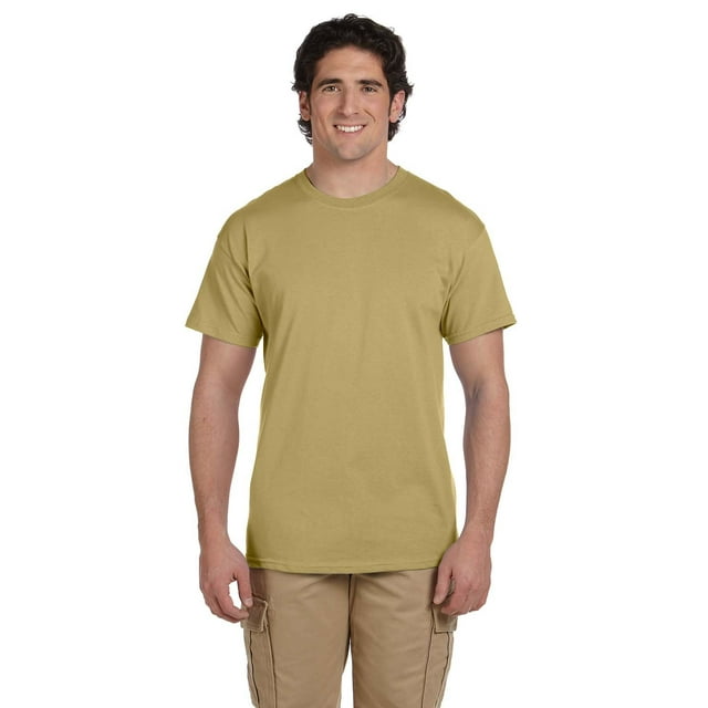 Gildan Men's Ultra Cotton Tee Extended Sizes, Tan, XX-Large