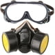 thumbnail image 1 of Máscara de gas con 2 filtros de carbón activado Calidad profesional Protección contra polvo, pesticidas, formaldehído y pintura, 1 of 5