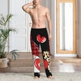 thumbnail image 2 of Fotbe Love Gnomes Pantalones de Pijama para Hombre, Pantalones de Dormir, Pantalones de Casa con Cintura Ajustable y Bolsillos-Large, 2 of 6